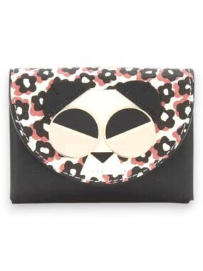 Kate Spade Spademals Gentle Panda Cardholder and Coin Wallet Retired